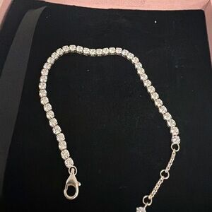 Elegant Silver Tennis Bracelet